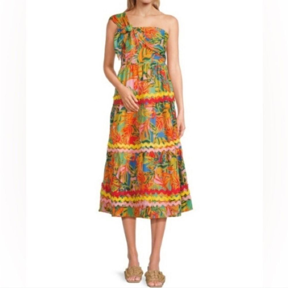 J. Marie Paloma One Shoulder Maxi Dress Size L